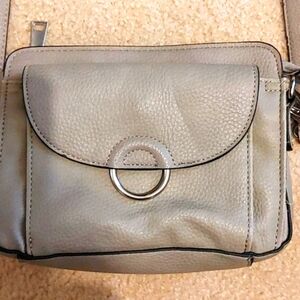 Bueno gray pebbled crossbody